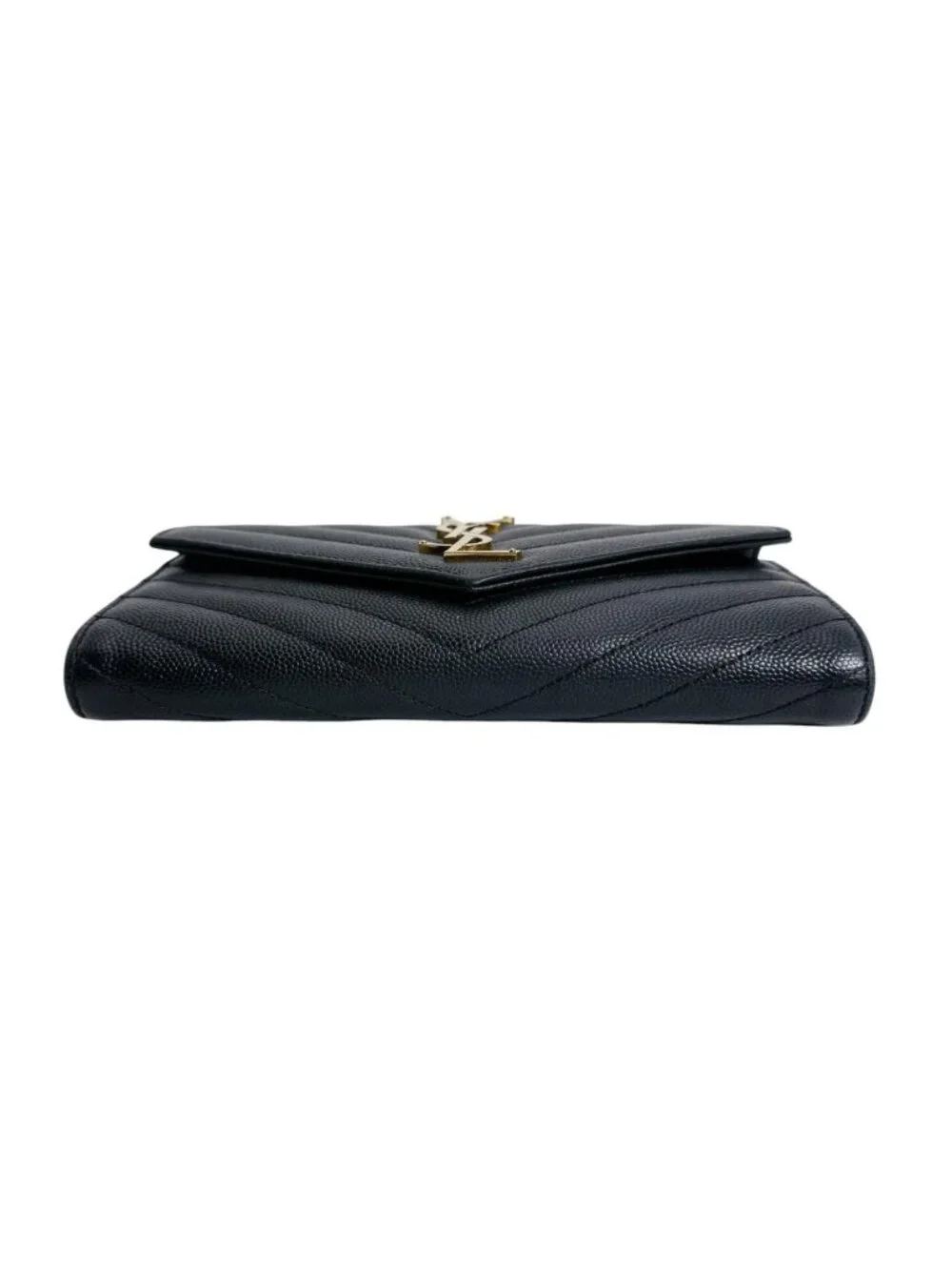 Saint Laurent Cassandra Wallet Button Type Black - Picture 3 of 15